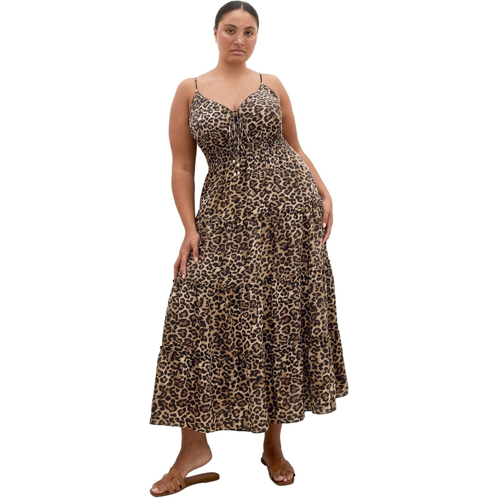 image:imageCity Chic Plus Size Dress  Amaya Leopard Print MaxiLeopard