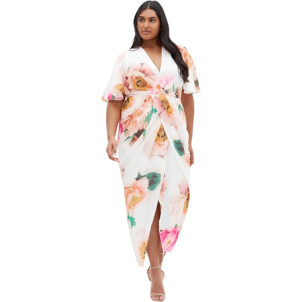 image:imageCity Chic Plus Size Dress  Braelynn Garden Print MaxiGarden Party