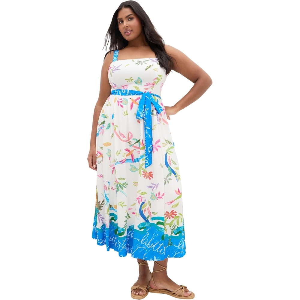 image:imageCity Chic Plus Size Dress Free Spirit Print MidiFree Spirit