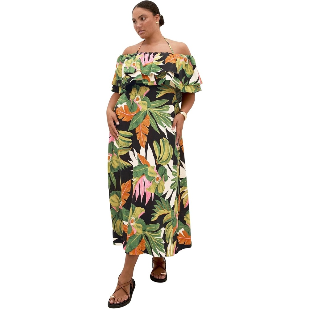 image:imageCity Chic Plus Size Dress  Paradiso Print MaxiParadiso Prt