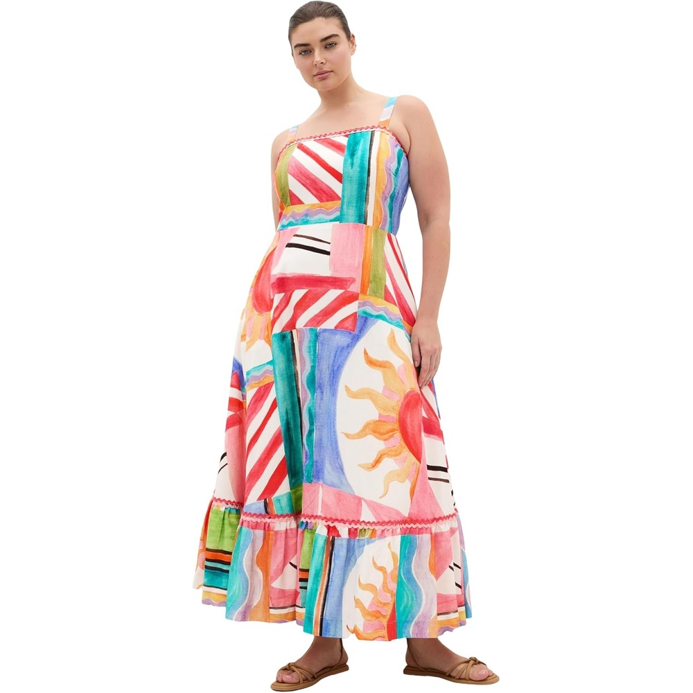 image:imageCity Chic Plus Size Dress Sunlit Print MaxiSunlit Days