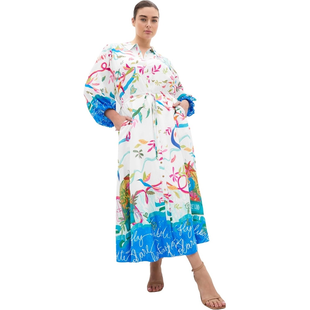 image:imageCity Chic Plus Size Dress Tahlia Spirit Print MaxiFree Spirit