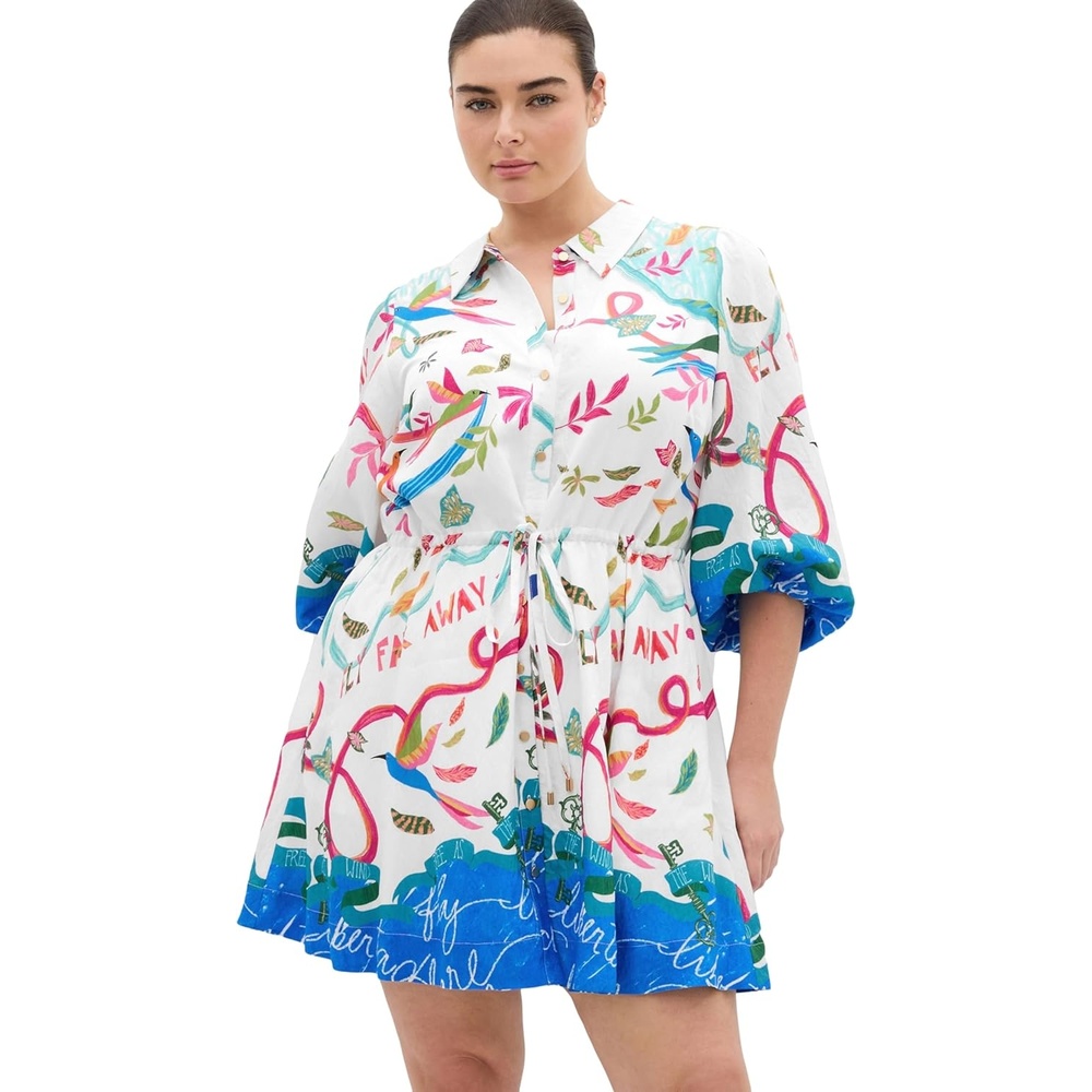 image:imageCity Chic Plus Size Dress  Tahlia Spirit Print MiniFree Spirit