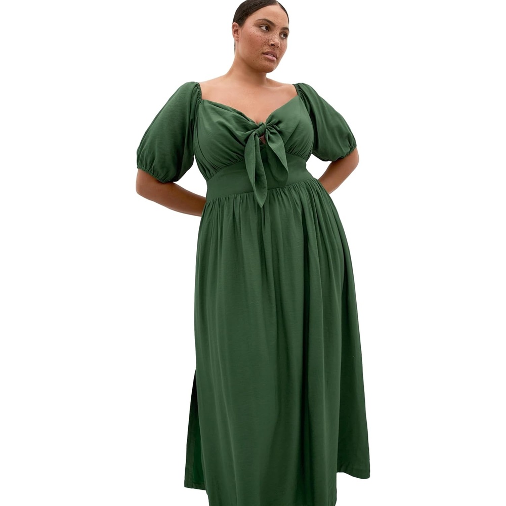 image:imageCity Chic Plus Size Dress Villa Roma Tie FrontJungle
