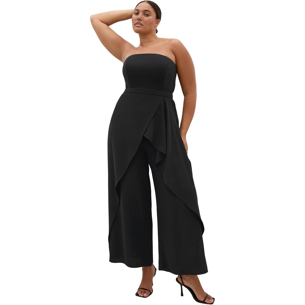image:imageCity Chic Plus Size Jumpsuit Attract StraplessBlack