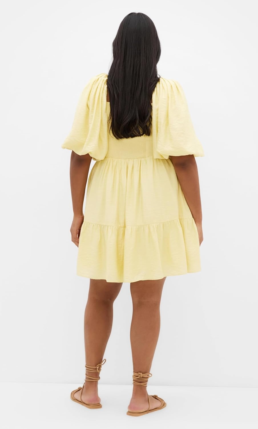 image:imageCity Chic Plus Size Dress Mindy Babydoll MiniLemon Drop