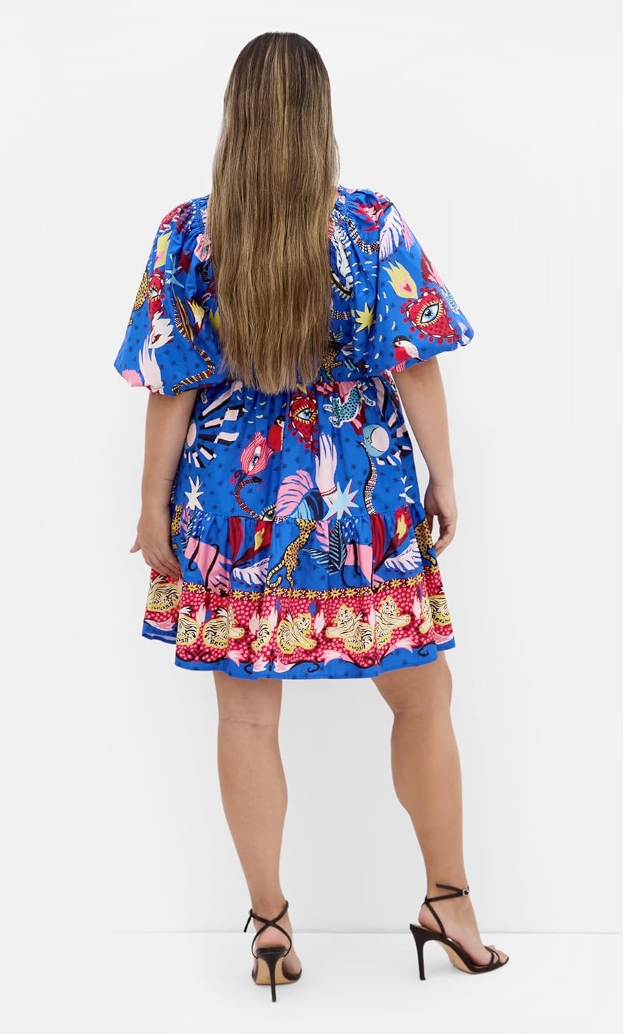 image:imageCity Chic Womens Plus Size Dress Simona Print MiniBlue