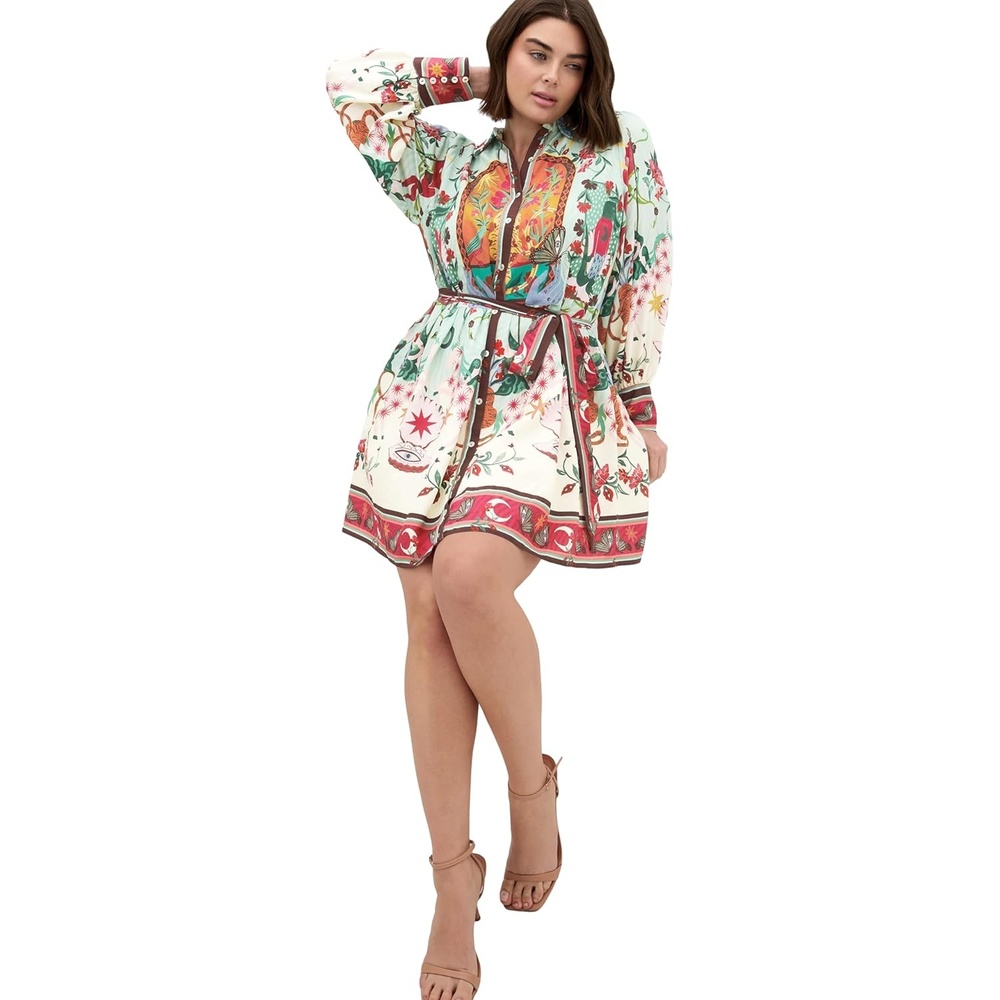 image:imageCity Chic Plus Size Dress  Ezra Dreamscape Print MiniHero Dreamscape