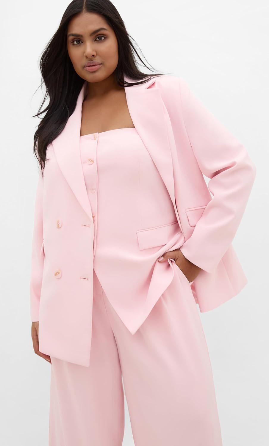 image:imageCity Chic Plus Size Bustier Holly StraplessSoft Pink