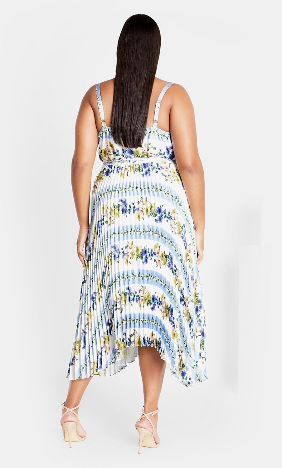 image:imageCity Chic Plus Size Dress Amelia Print PleatGarden Party