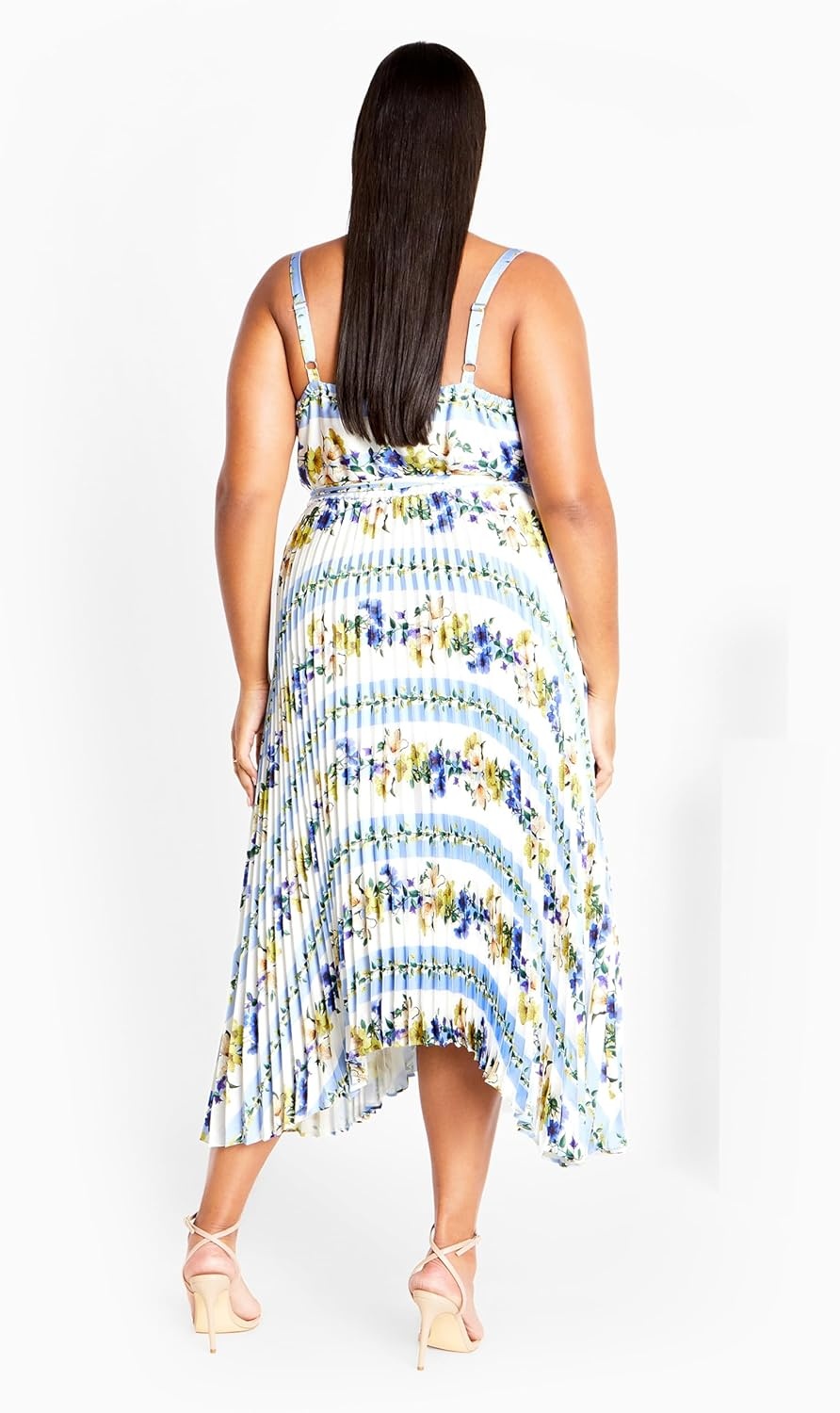 image:imageCity Chic Plus Size Dress Amelia Print PleatGarden Party
