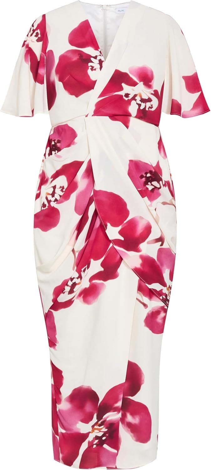 image:imageCity Chic Plus Size Dress Braelynn Fleur Print Maxi 18