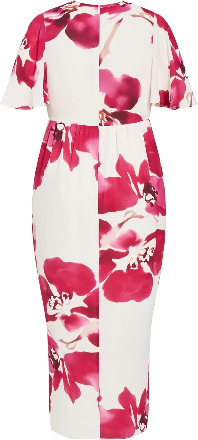 image:imageCity Chic Plus Size Dress Braelynn Fleur Print Maxi 18