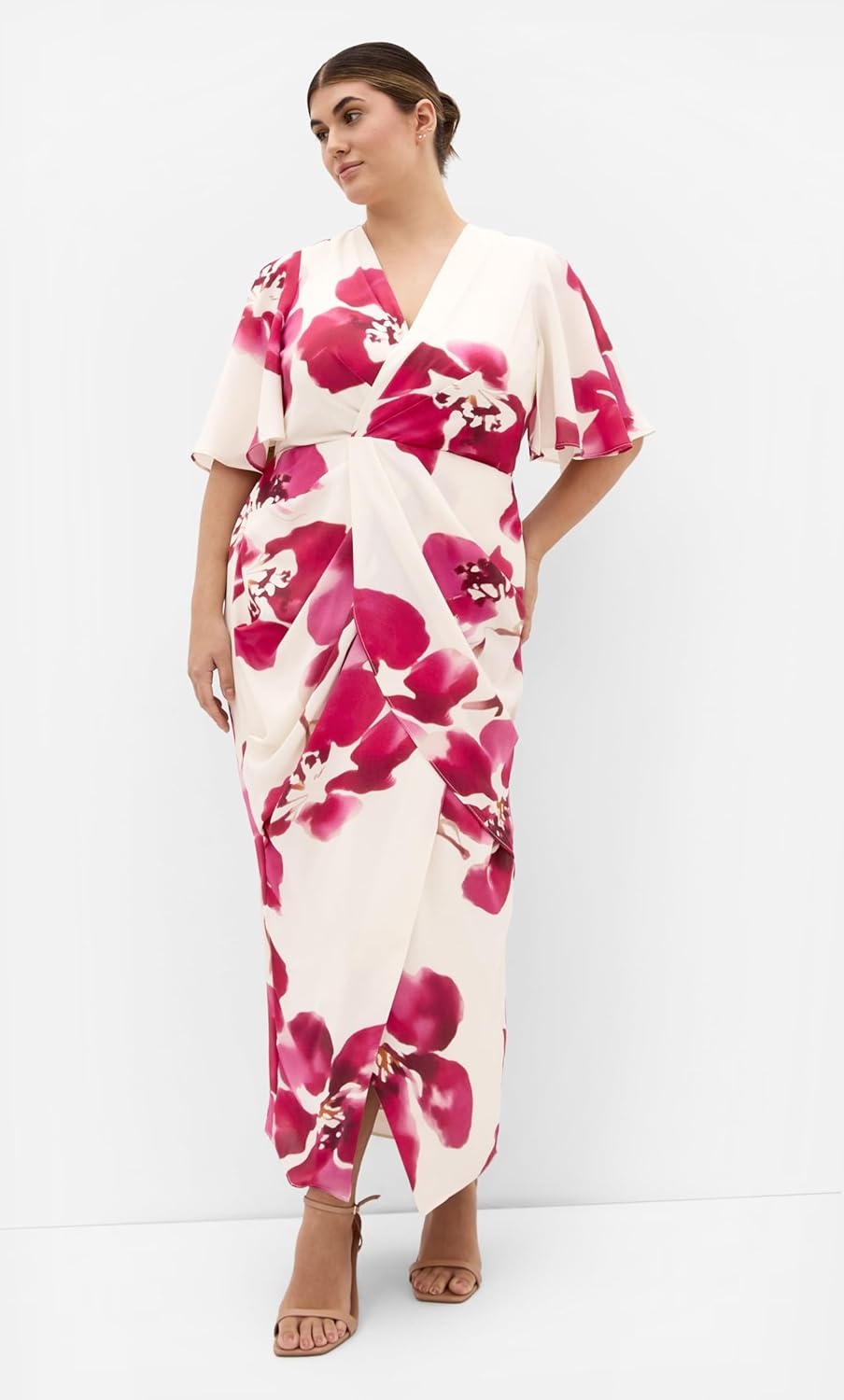 image:imageCity Chic Plus Size Dress Braelynn Fleur Print Maxi 18