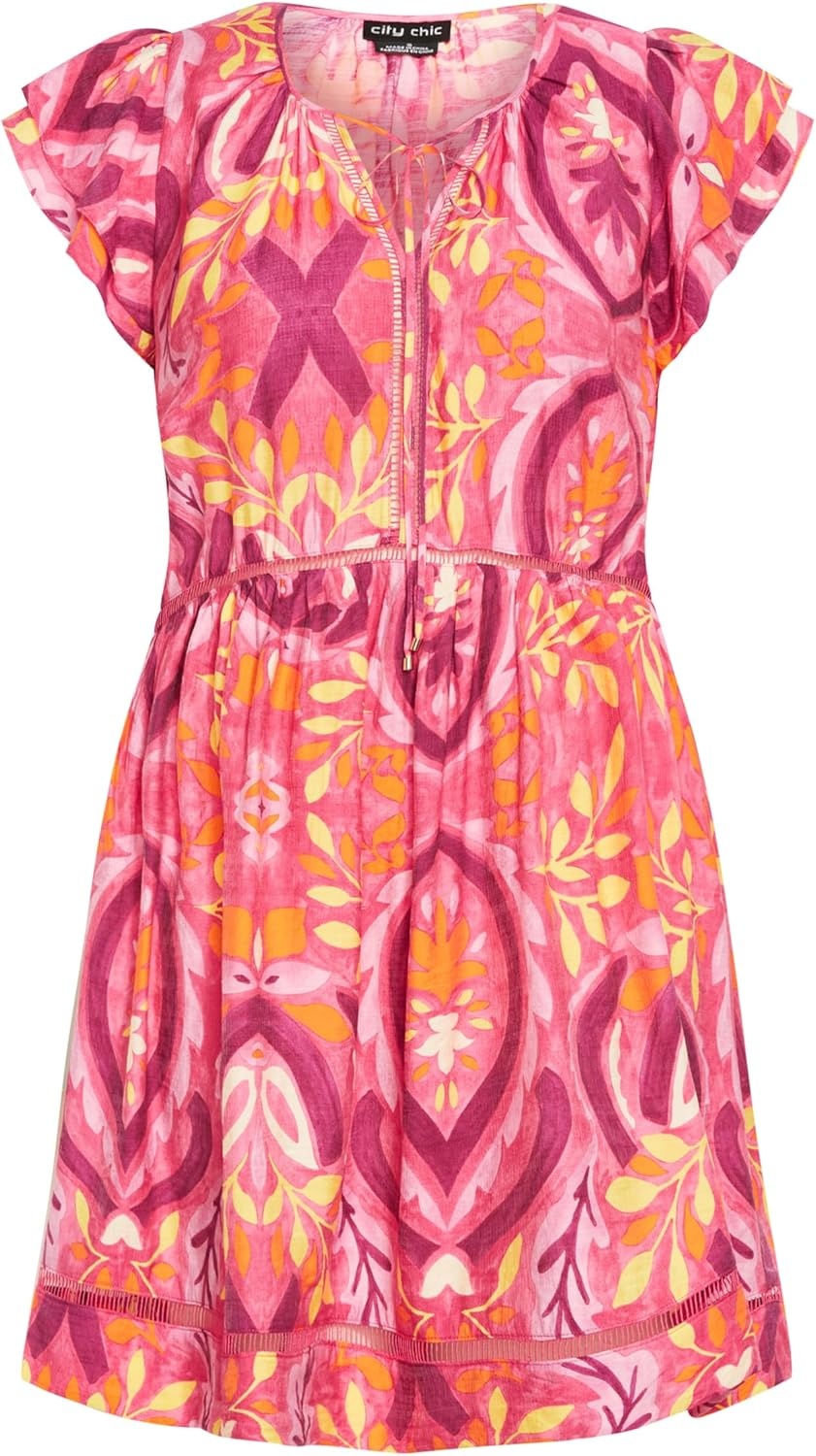 image:imageCity Chic Plus Size Dress Dallas Print14 Plus