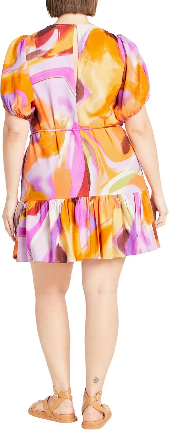 image:imageCity Chic Plus Size Dress Esme PrintSummer Swirl