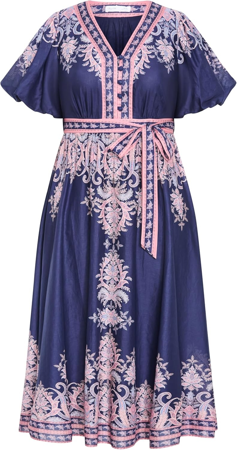 image:imageCity Chic Plus Size Dress Higher Love MaxiNavy Higher Love
