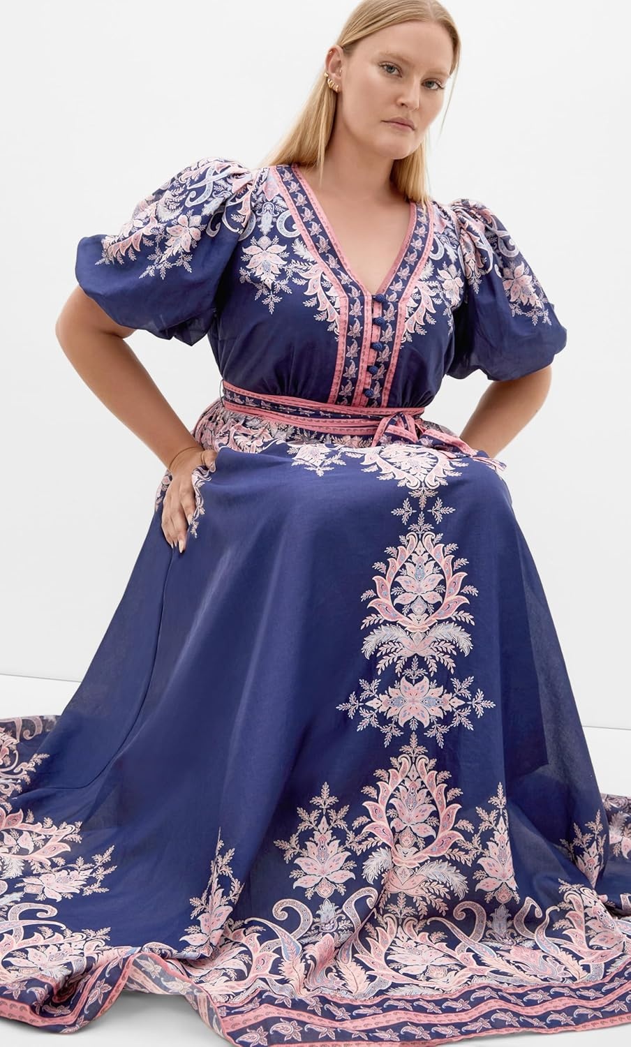 image:imageCity Chic Plus Size Dress Higher Love MaxiNavy Higher Love