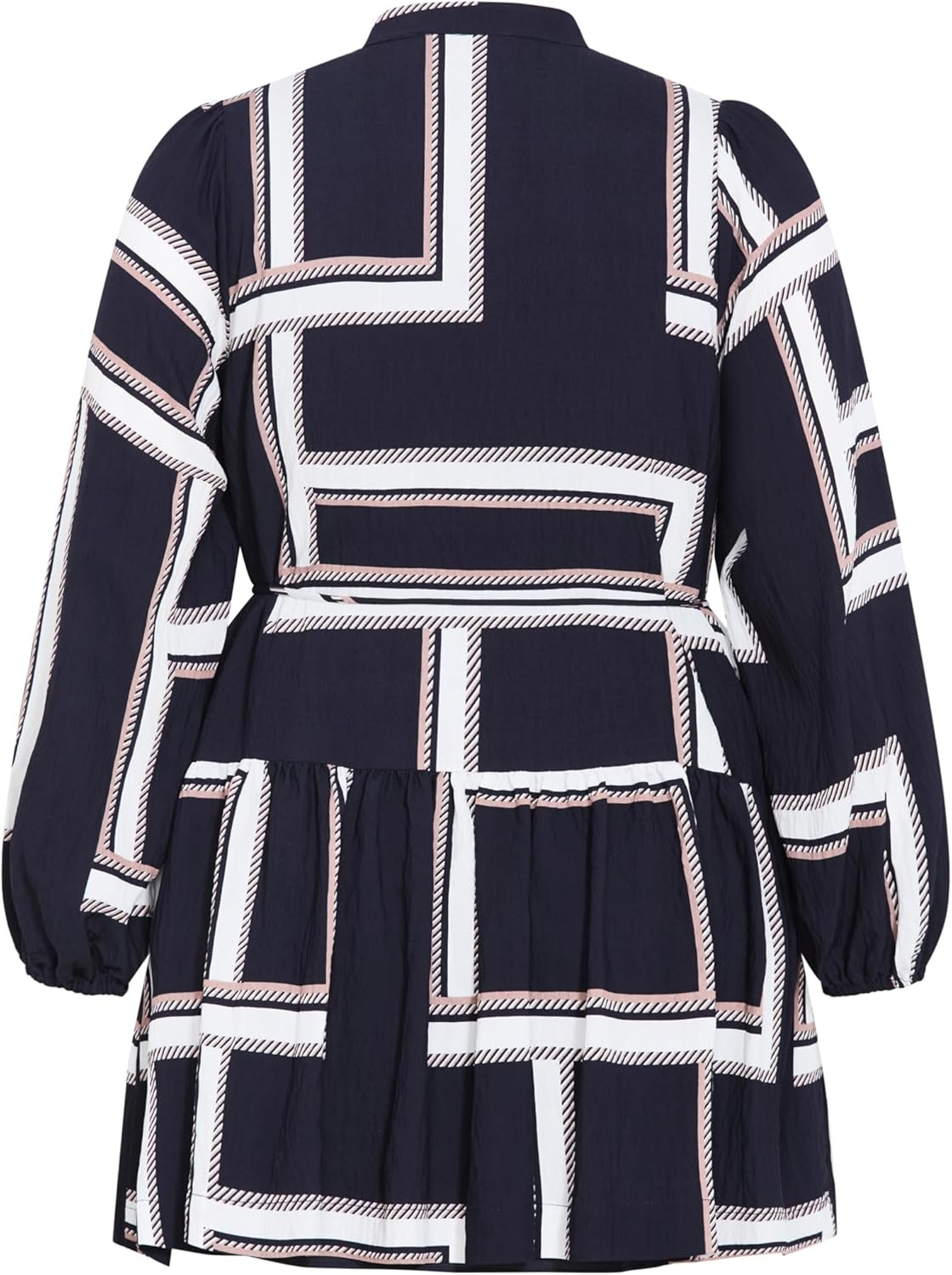 image:imageCity Chic Plus Size Dress Laurie Print MiniSleek Stripes
