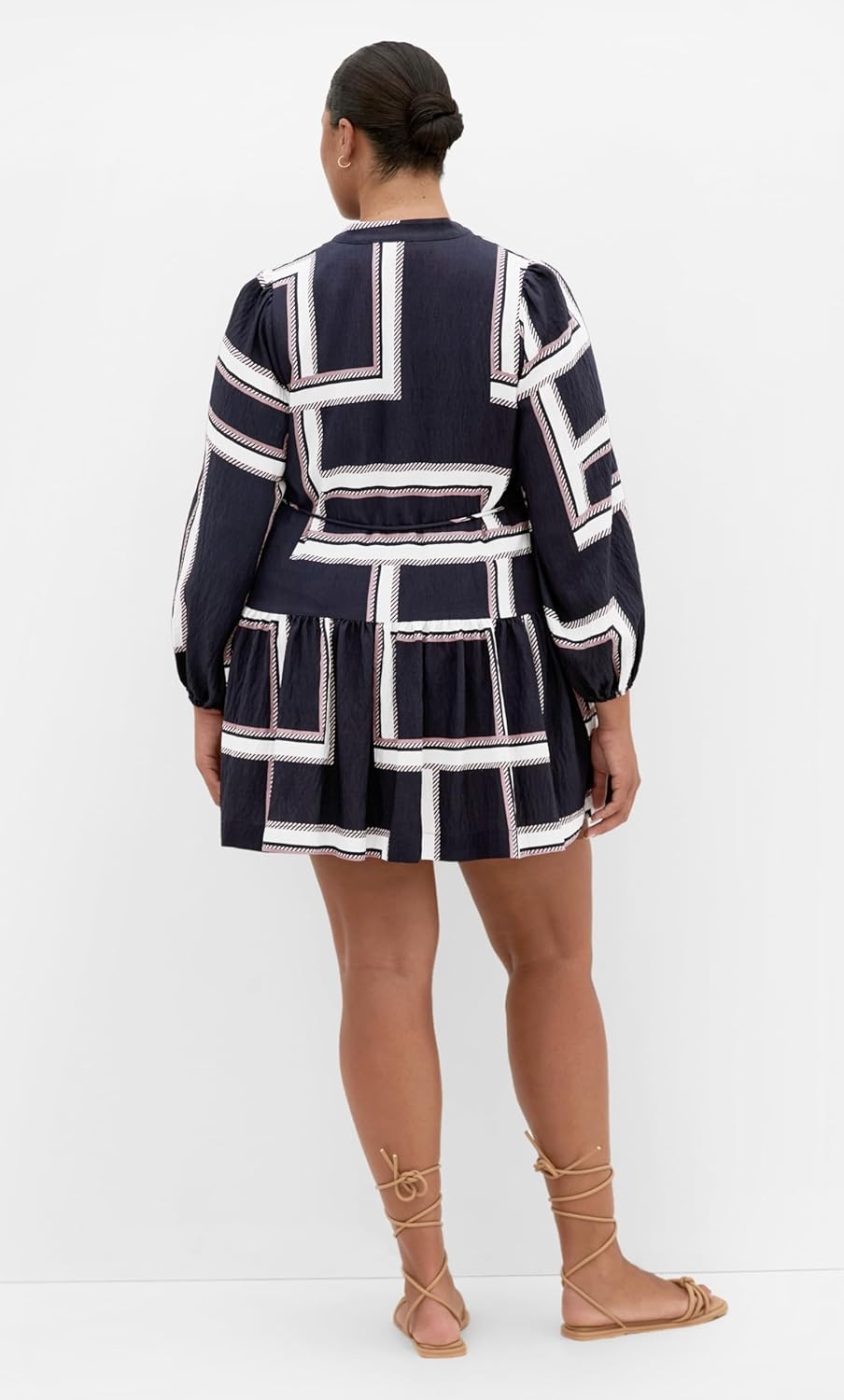 image:imageCity Chic Plus Size Dress Laurie Print MiniSleek Stripes