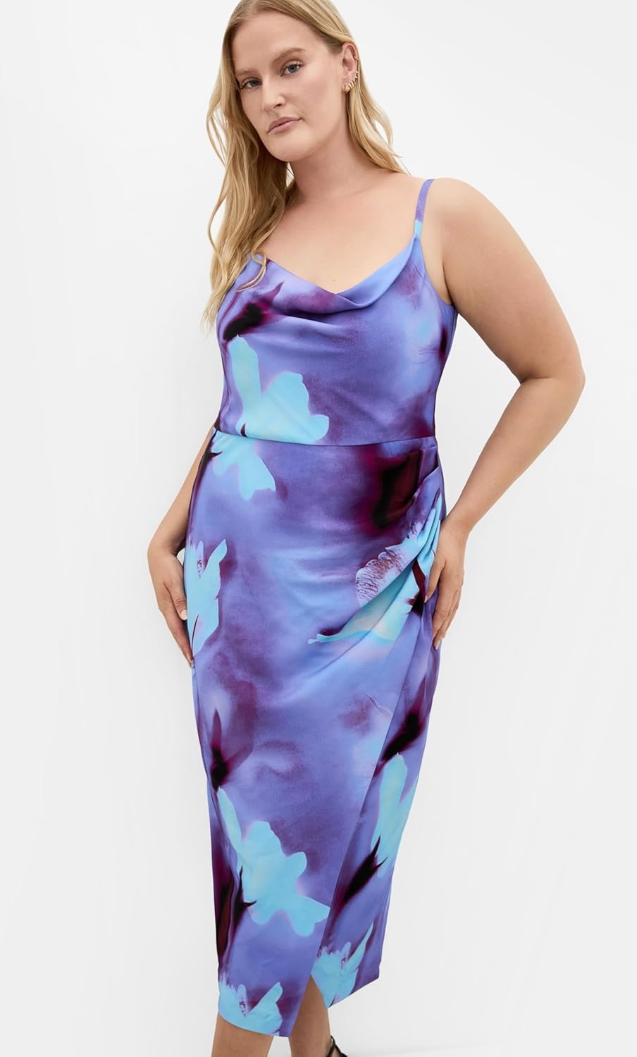 image:imageCity Chic Plus Size Dress Mariana Print MidiAzure Floral