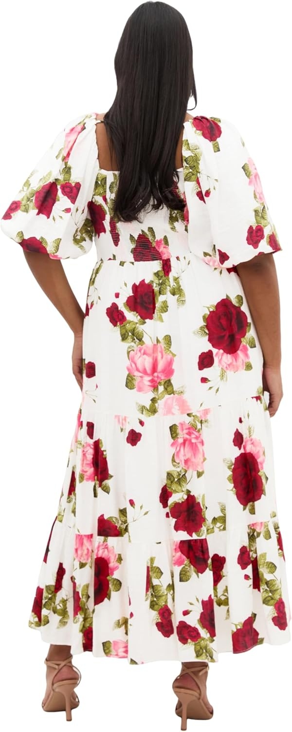 image:imageCity Chic Plus Size Dress Mindy Print MaxiDolce Ivory