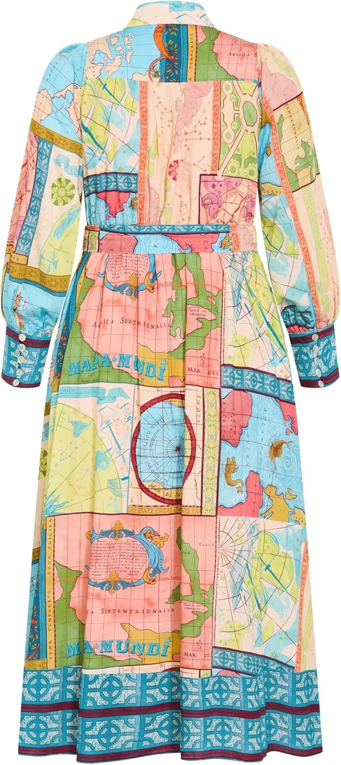 image:imageCity Chic Plus Size Dress Paulo Print MaxiWanderlust