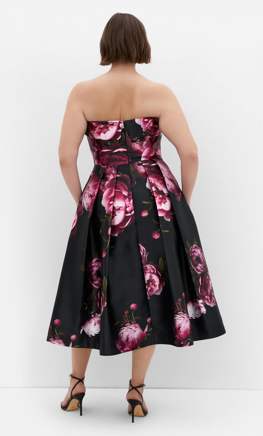 image:imageCity Chic Plus Size Dress Tiffany Bloom Strapless MidiMulti Bloom
