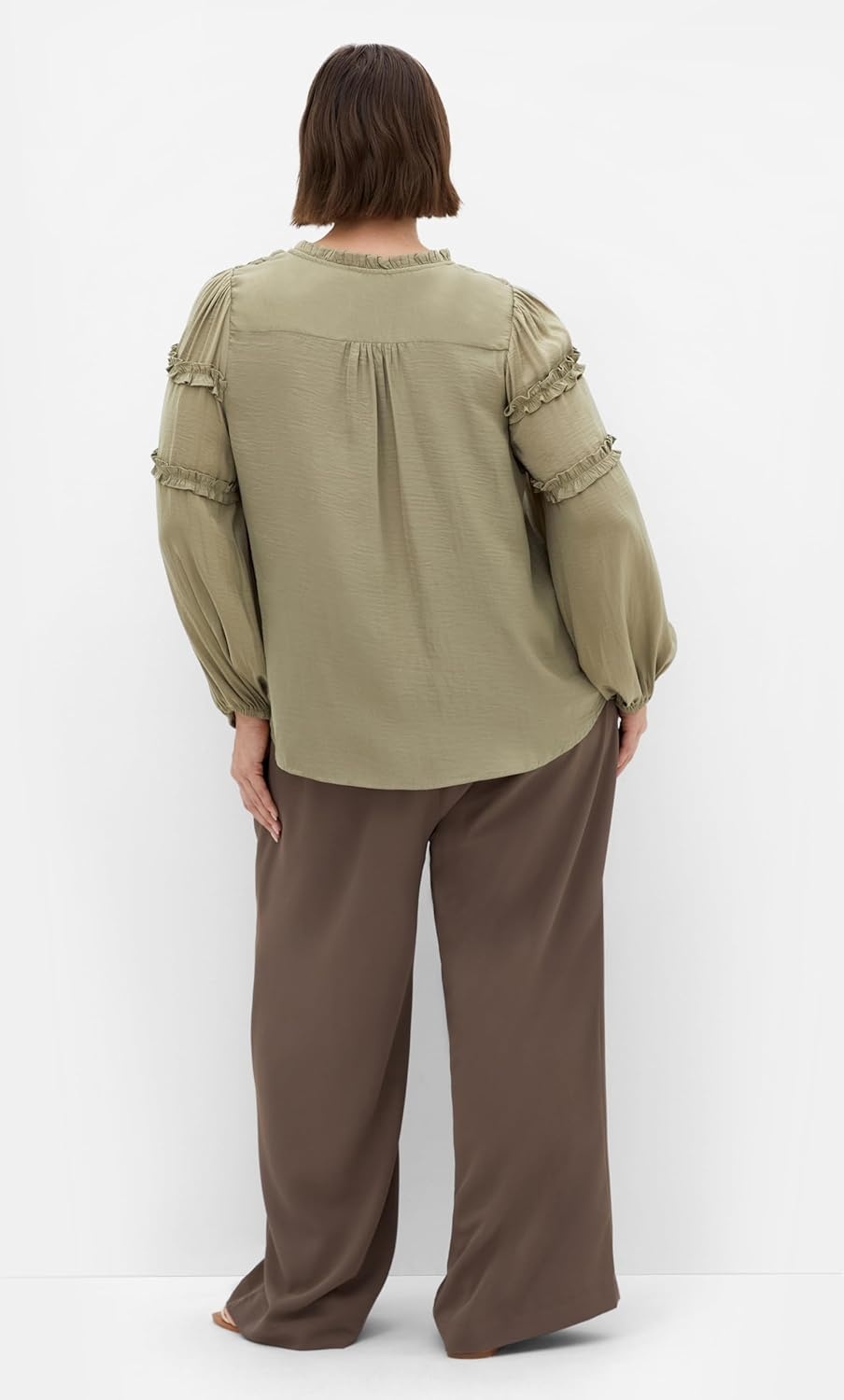 image:imageCity Chic Plus Size Shirt Drama Queen Long SleeveSage