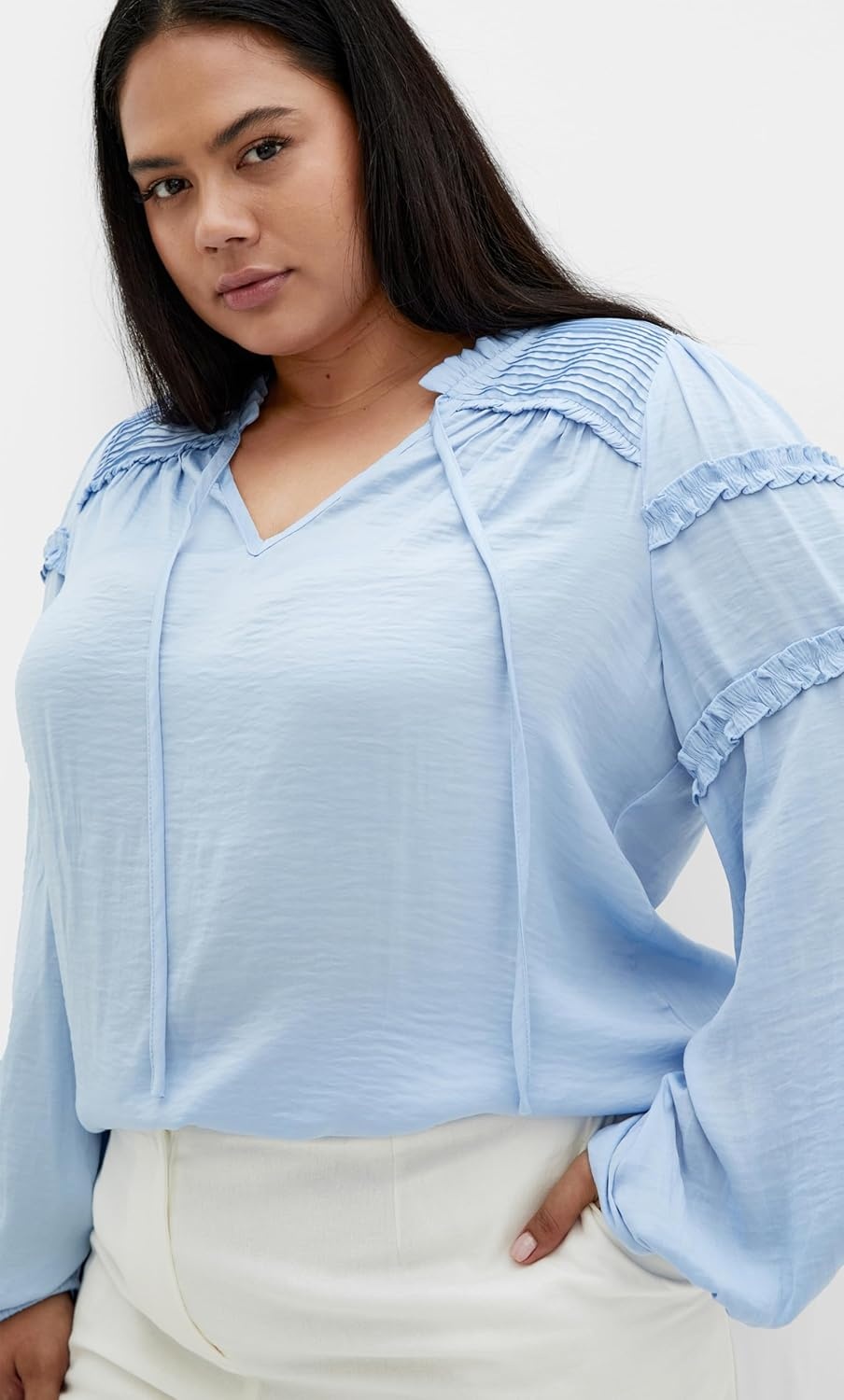 image:imageCity Chic Plus Size Shirt Drama Queen Long SleeveSky