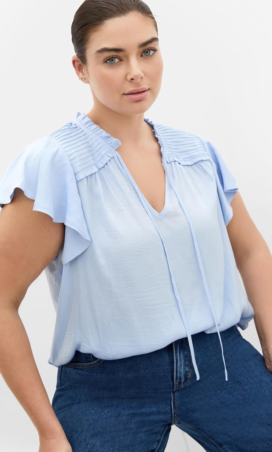 image:imageCity Chic Plus Size Shirt Drama Queen Short SleeveSky