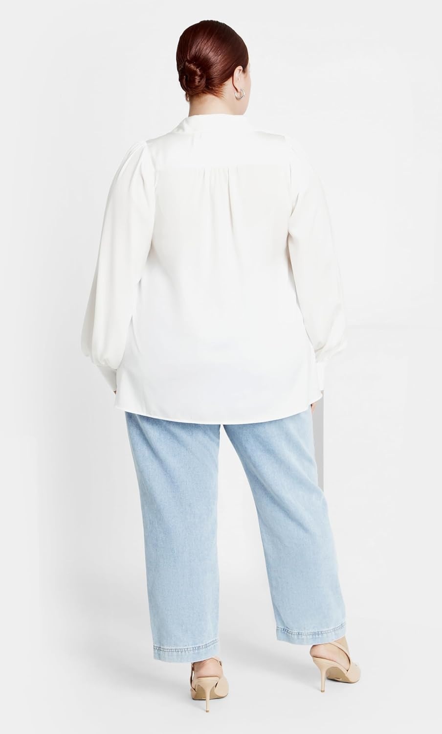 image:imageCity Chic Plus Size Shirt Hadlee Long SleeveIvory