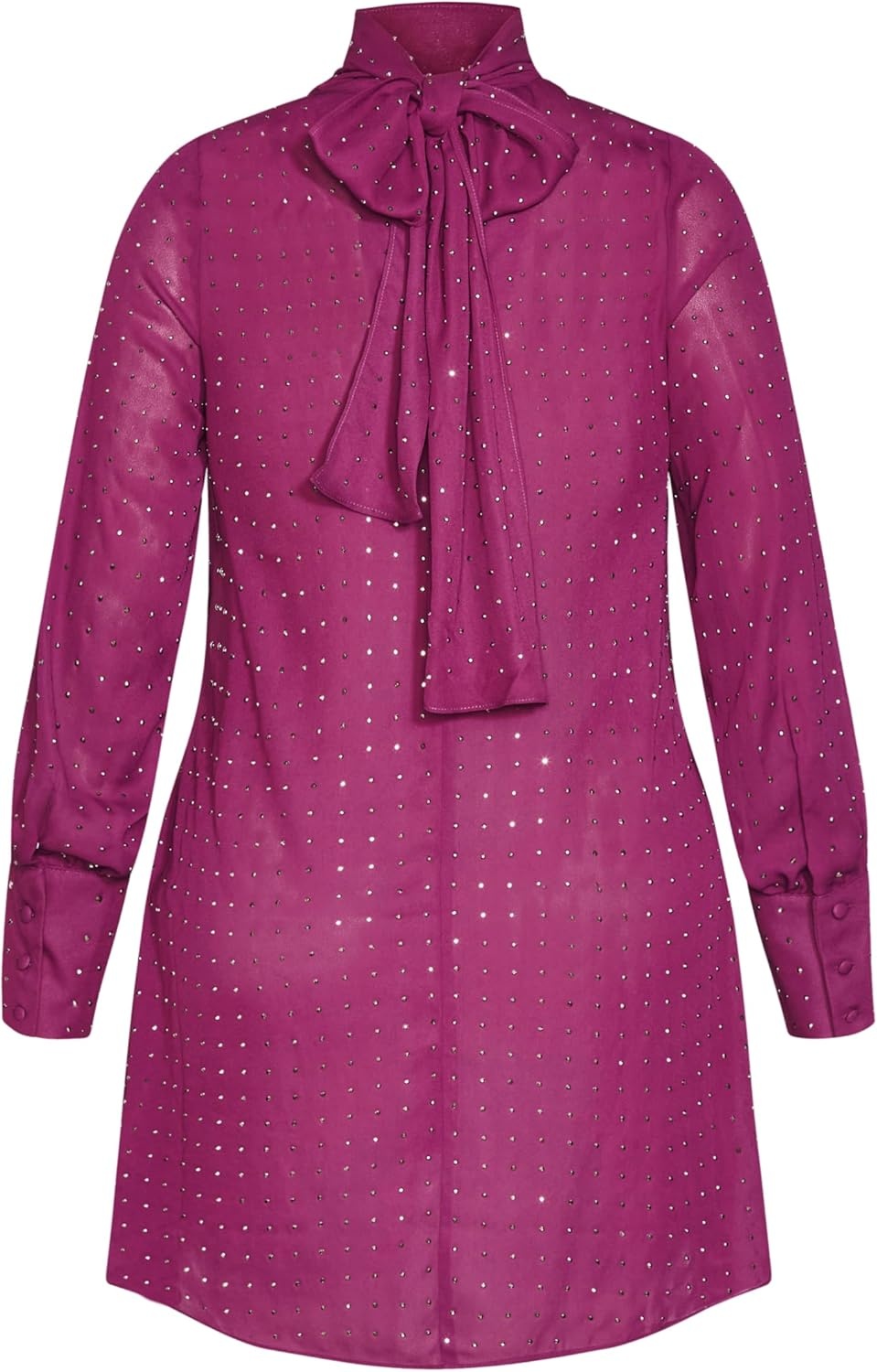 image:imageCity Chic Plus Size Shirt Nailhead TunicMulberry