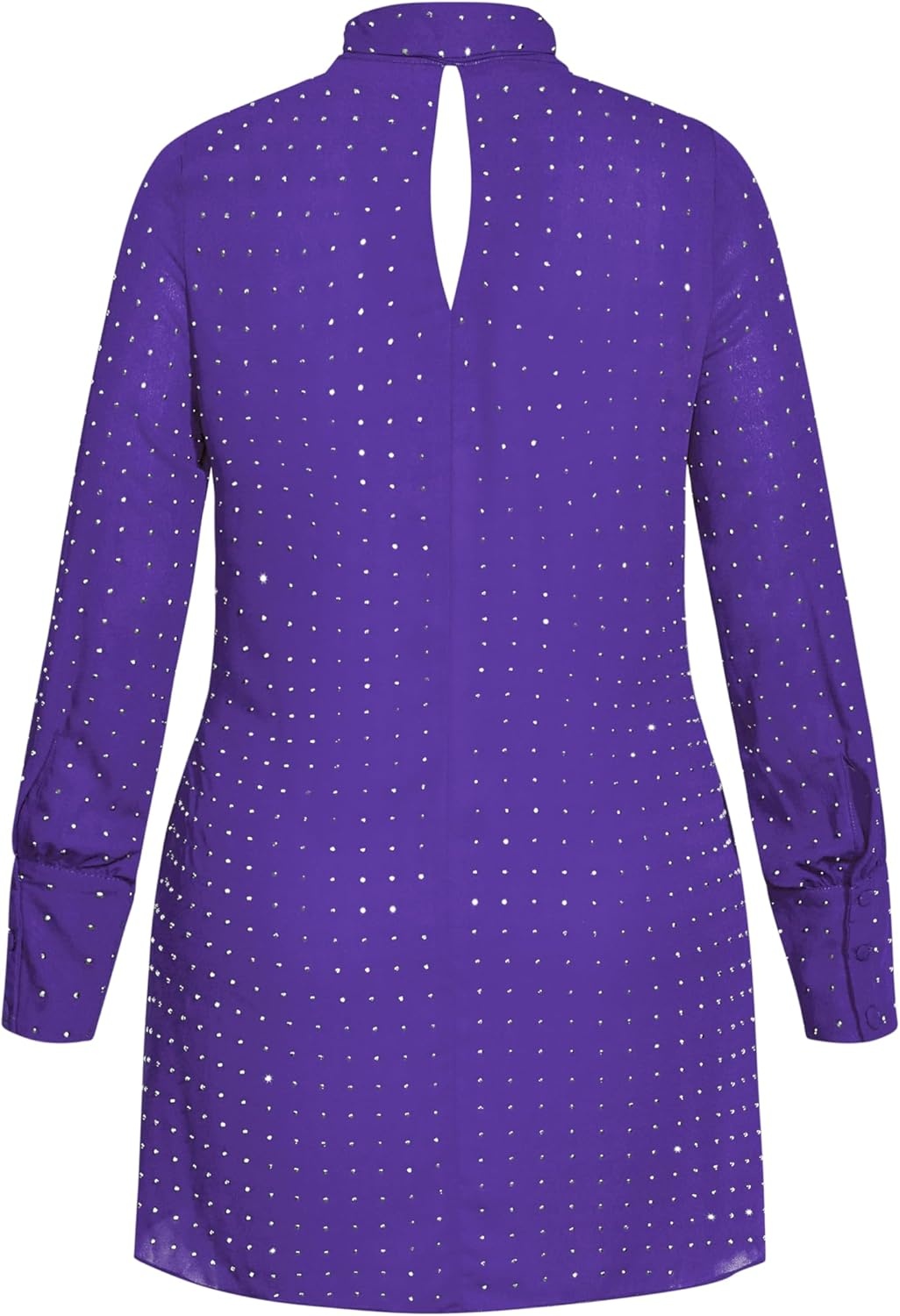 image:imageCity Chic Plus Size Shirt Nailhead TunicRoyal Purple