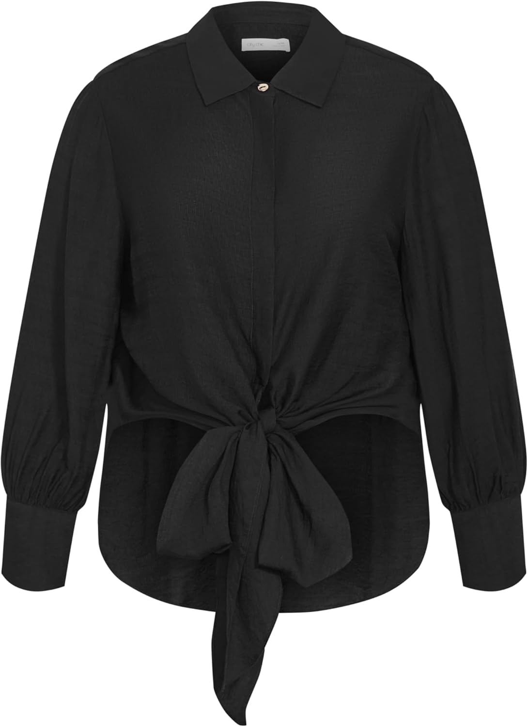 image:imageCity Chic Plus Size Shirt Rosabella Hem DetailBlack
