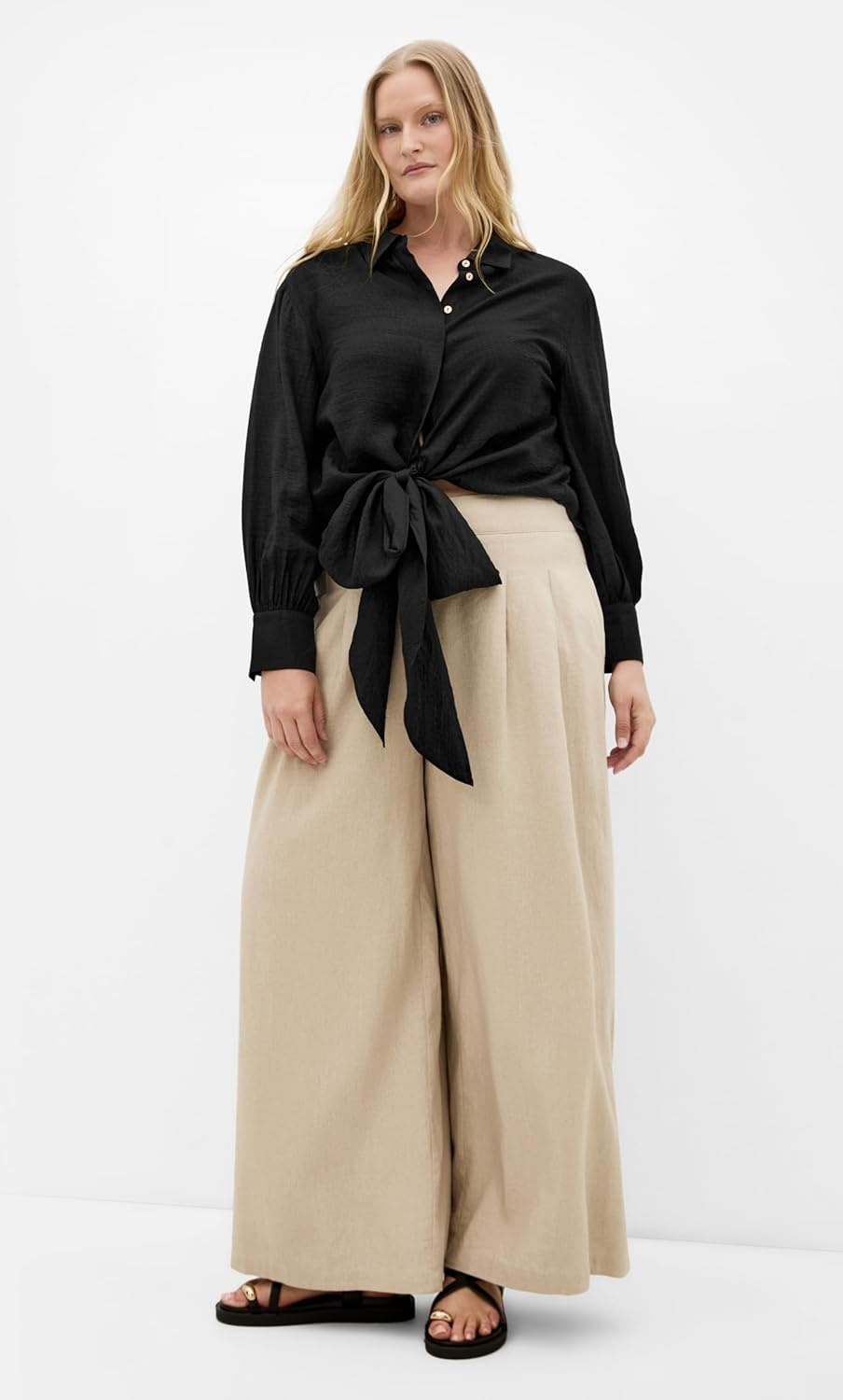 image:imageCity Chic Plus Size Shirt Rosabella Hem DetailBlack