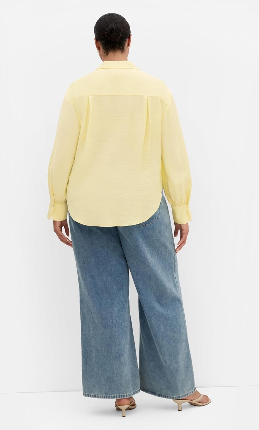 image:imageCity Chic Plus Size Shirt Rosabella Hem DetailLemon Drop