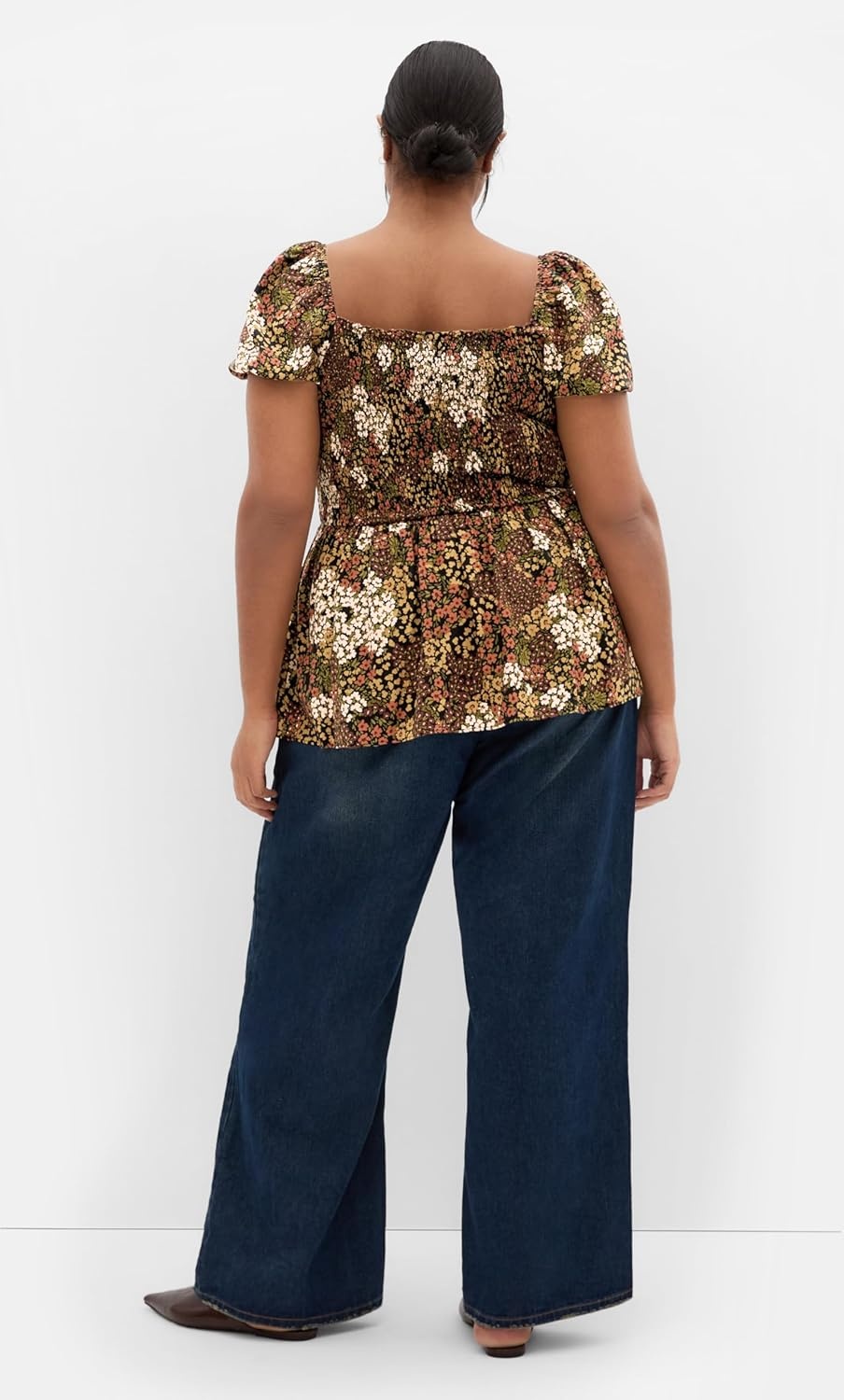 image:imageCity Chic Plus Size Top Azure Shirred PrintUnderground Ditsy