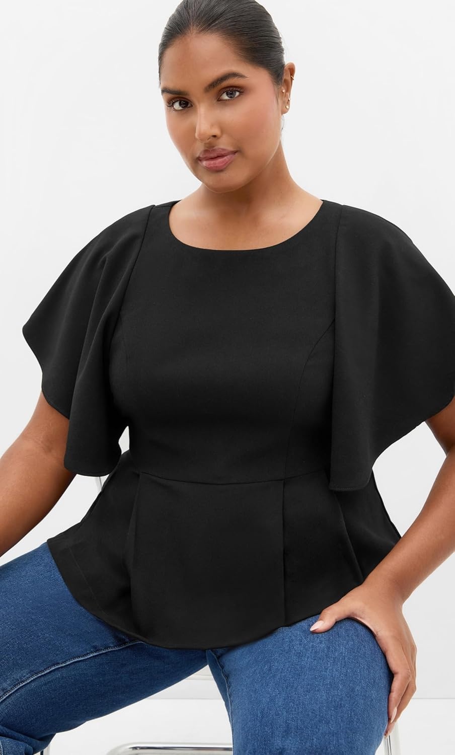 image:imageCity Chic Plus Size Top CinchedBlack
