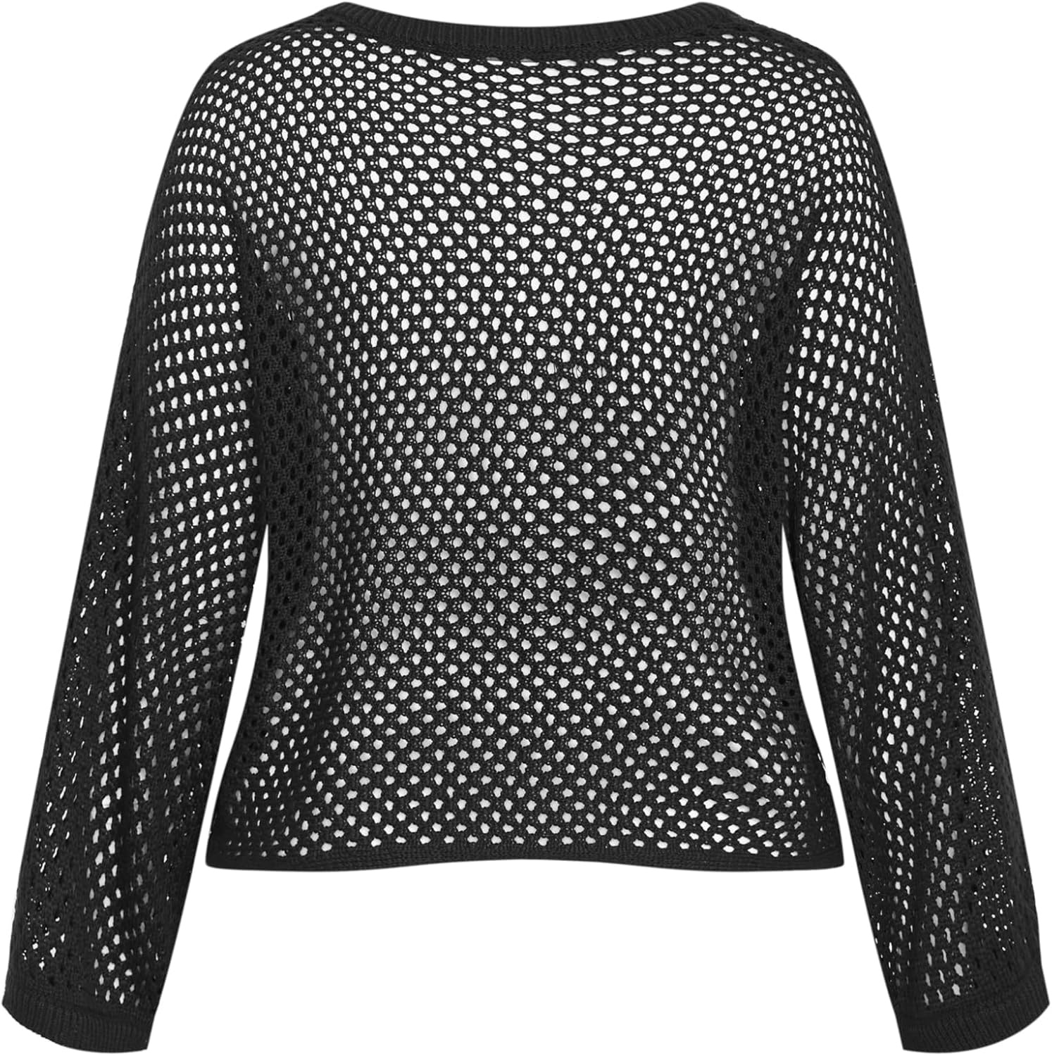 image:imageCity Chic Plus Size Top Crochet Knit Long SleeveBlack
