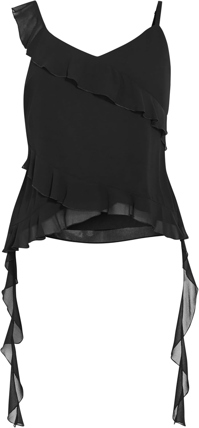 image:imageCity Chic Plus Size Top Waverly FrillBlack