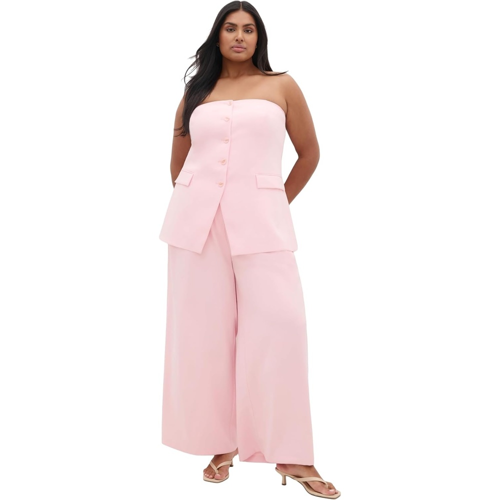 image:imageCity Chic Plus Size Bustier Holly StraplessSoft Pink