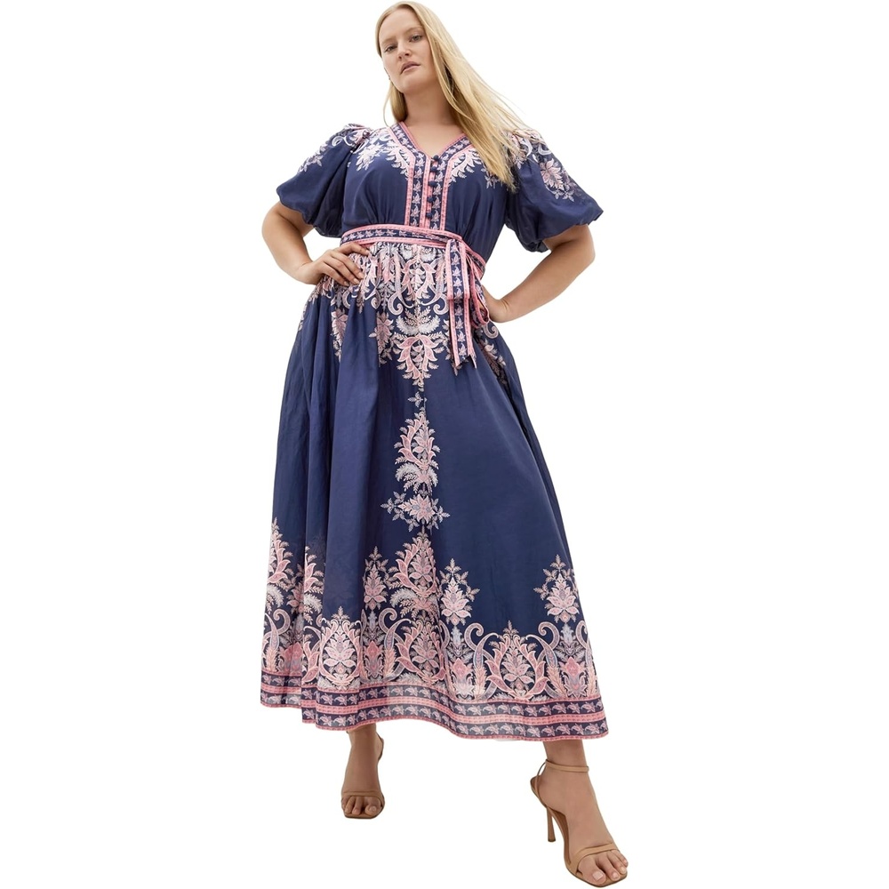 image:imageCity Chic Plus Size Dress  Higher Love MaxiNavy Higher Love