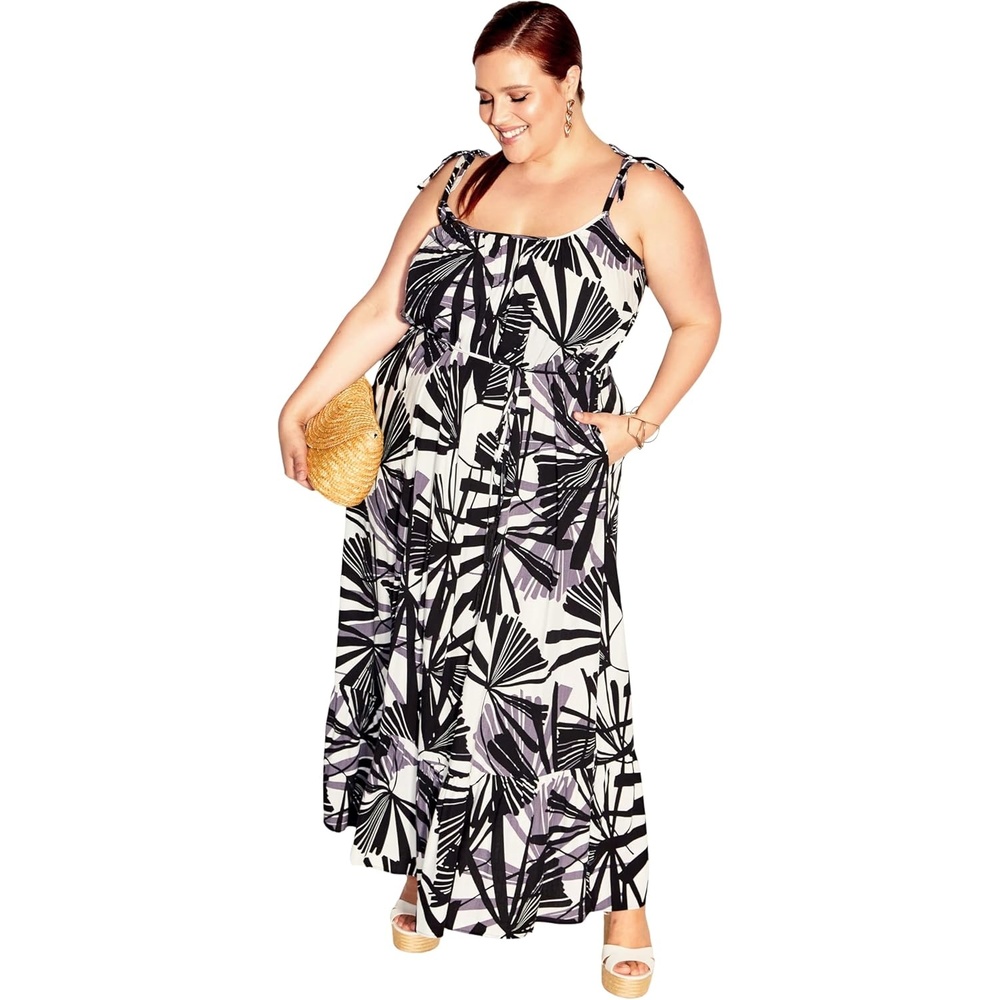 image:imageCity Chic Plus Size Dress  Tilly Print MaxiCosta Rica
