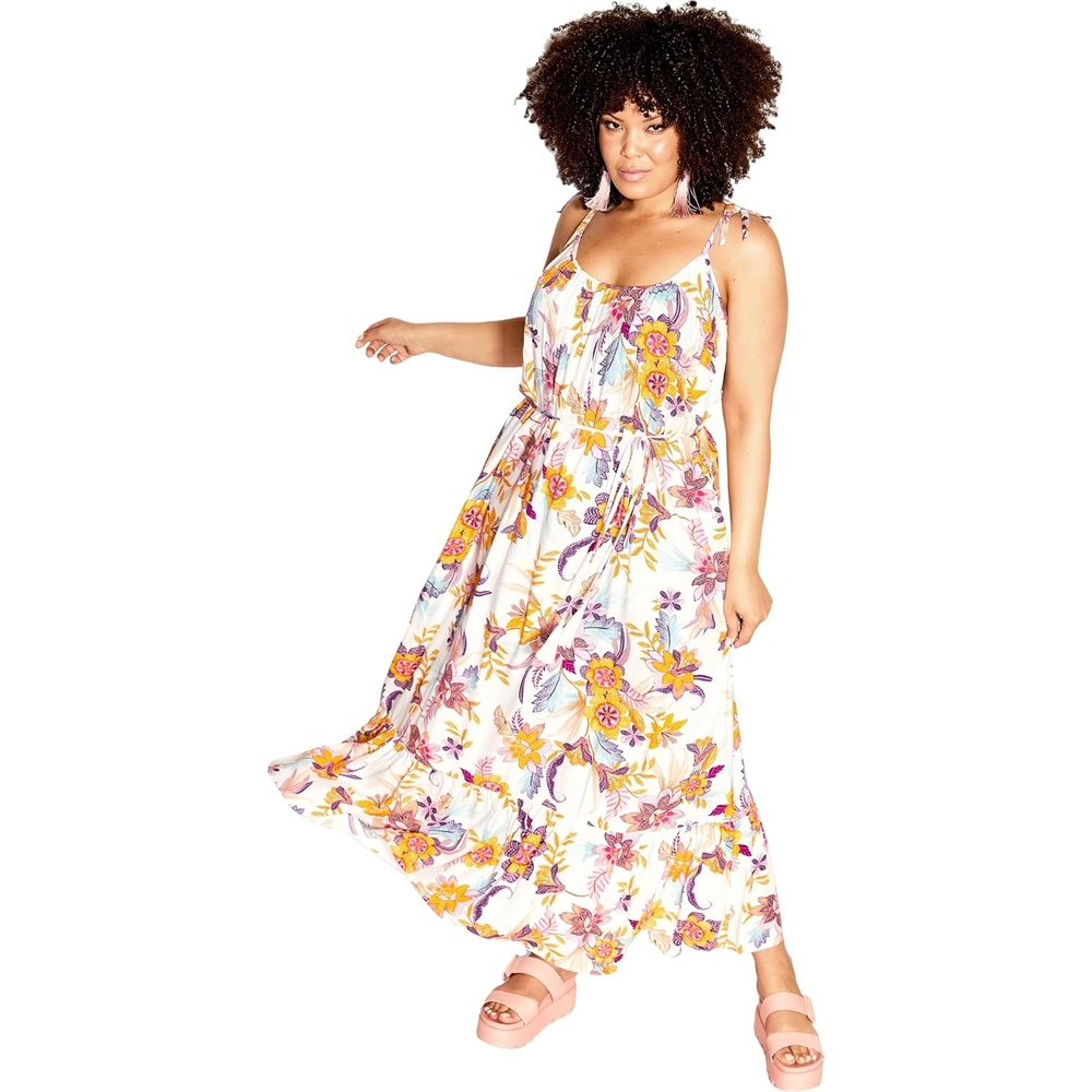 image:imageCity Chic Plus Size Dress  Tilly Print MaxiMalibu Sunsets