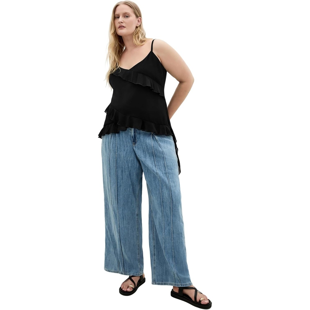 image:imageCity Chic Plus Size Top  Waverly FrillBlack