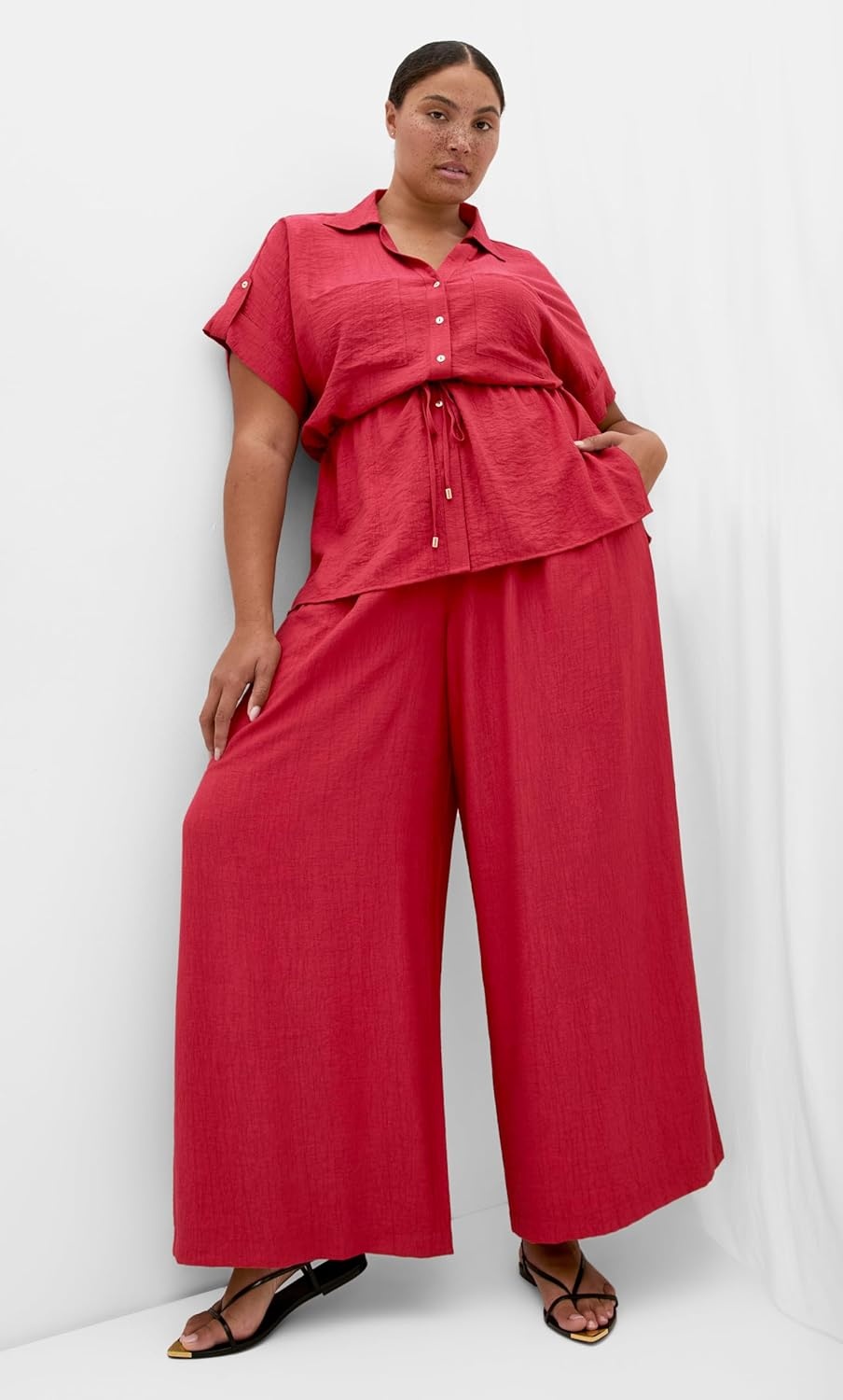 image:imageCity Chic Plus Size Shirt Aria CinchedSienna