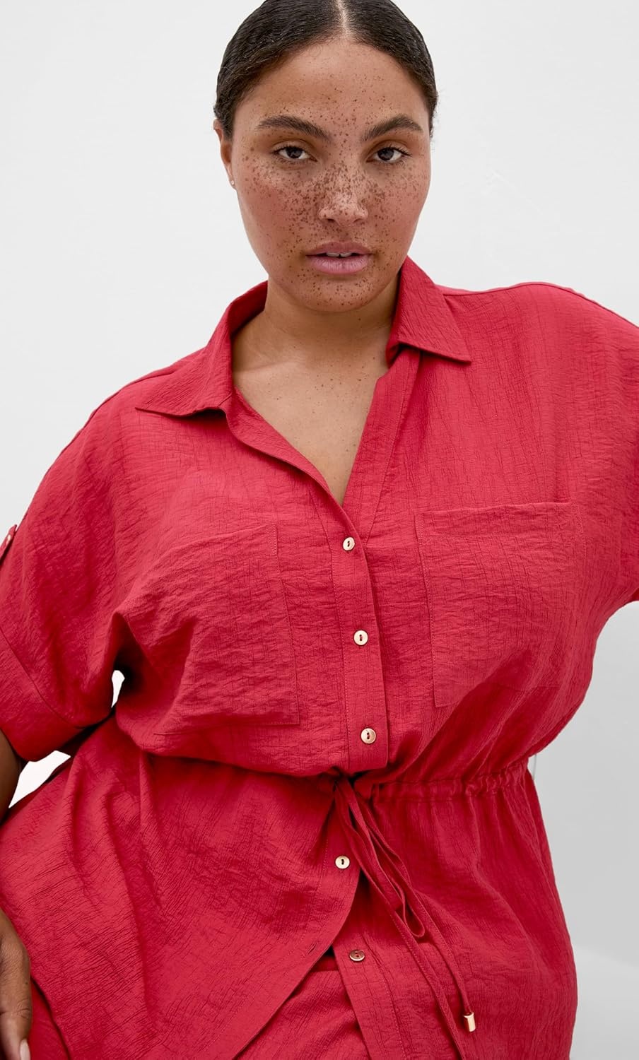 image:imageCity Chic Plus Size Shirt Aria CinchedSienna