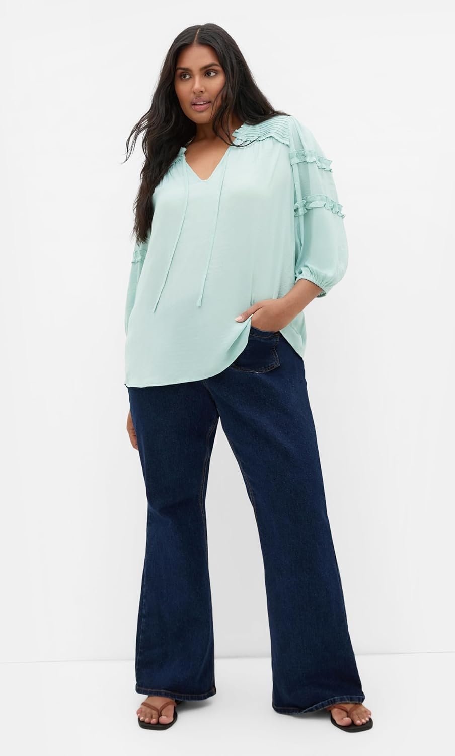 image:imageCity Chic Plus Size Shirt Drama Queen Elbow SleeveMisty