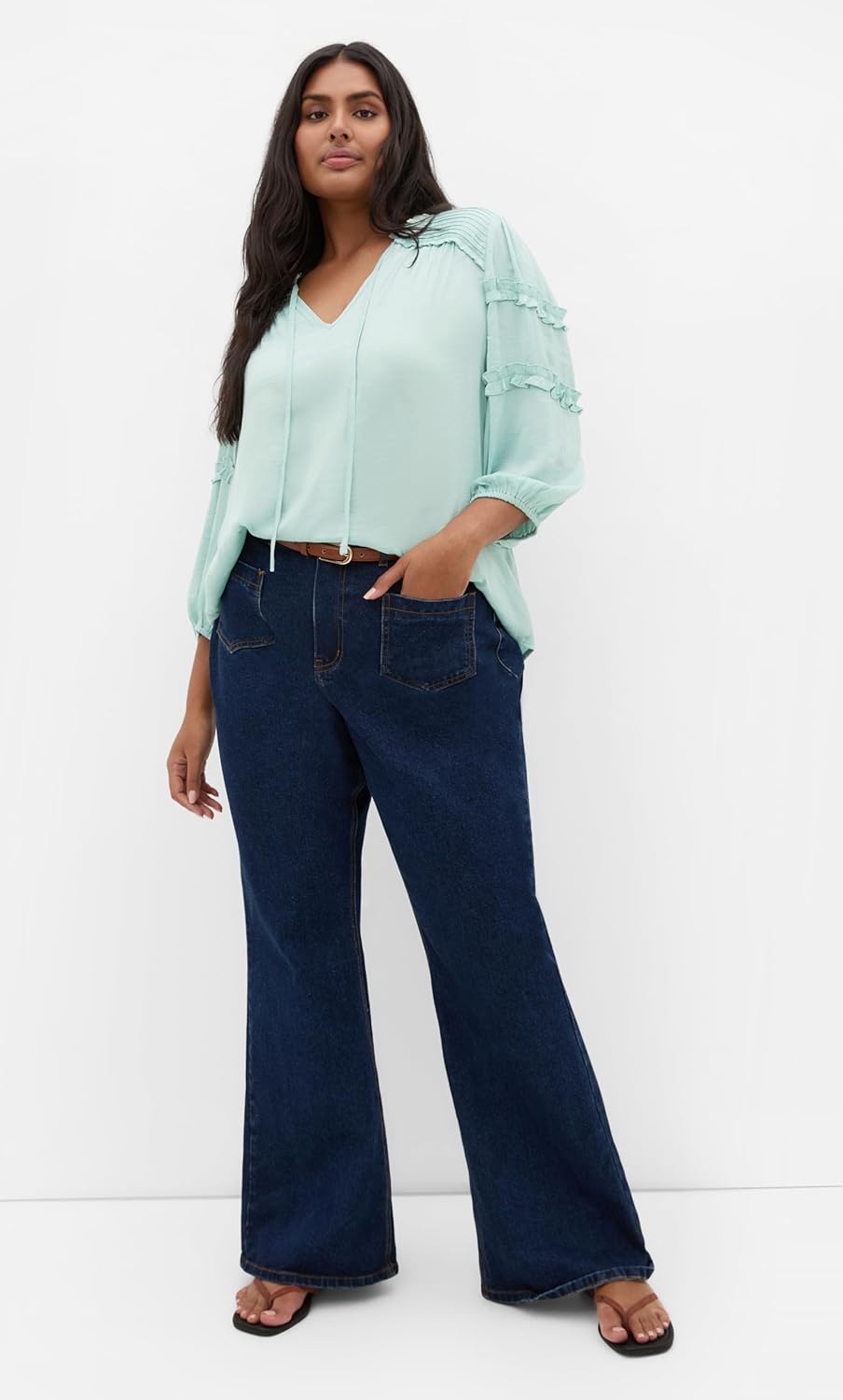 image:imageCity Chic Plus Size Shirt Drama Queen Elbow SleeveMisty